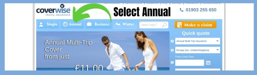 annual travel insurance select