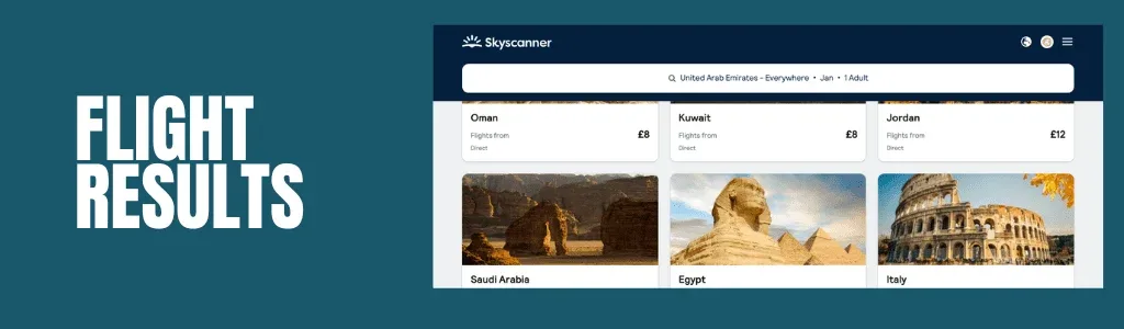 flight booking hacks flight results