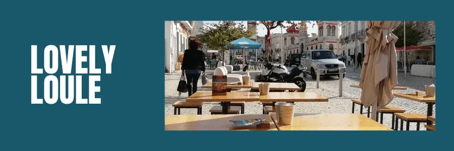 solo female holiday in vilamoura photo showing loule main street