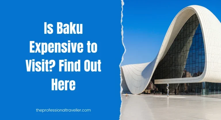 is baku expensive featured image showing front view of the heydar aliyev centre