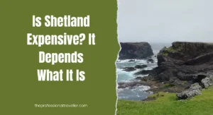 is shetland expensive featured image showing cliffs