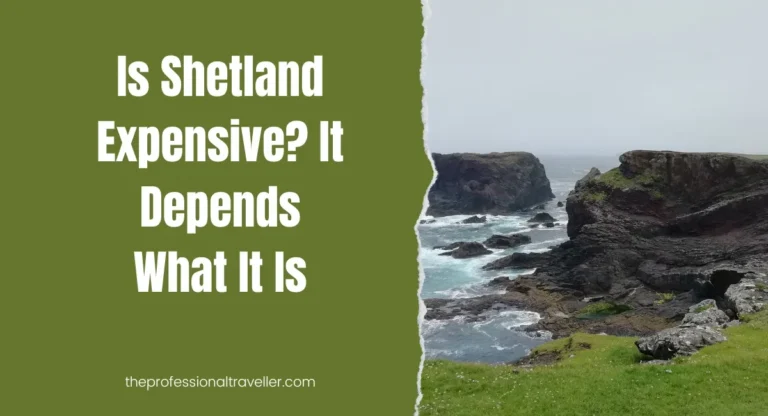 is shetland expensive featured image showing cliffs