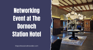 networking event at dornoch station hotel image showing reception area of the hotel