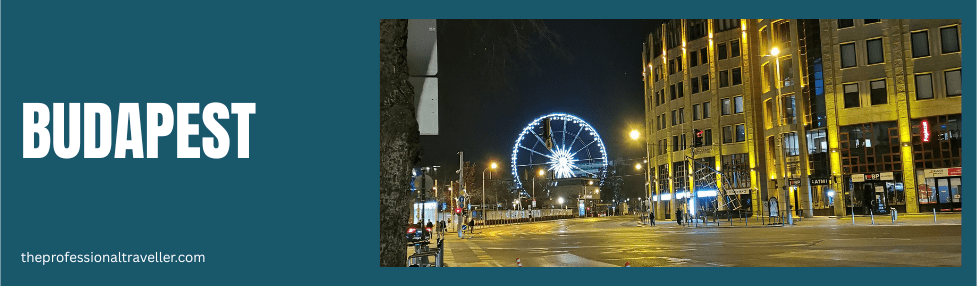 is budapest safe image showing budapest ferris wheel at night time